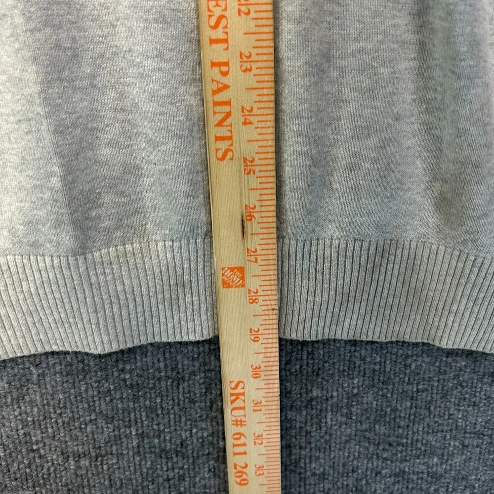 Tommy Hilfiger Sweater Men's Gray Crew Neck Long Sleeve Pullover Size Large